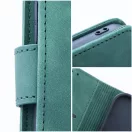 Tender Book Samsung Galaxy A56 flip/oldalra nyíló műbőr tok kártyatartó résszel, zöld