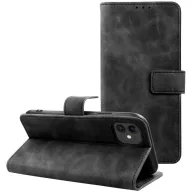   Tender Book Samsung Galaxy A56 flip/oldalra nyíló műbőr tok kártyatartó résszel, fekete