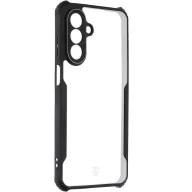   Tactical Quantum Stealth Samsung Galaxy A26 hátlap tok, átlátszó/fekete