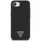 Guess Grained Triangle Apple iPhone 17e / iPhone 16e MagSafe tok, fekete