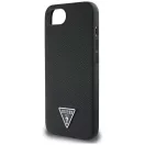 Guess Grained Triangle Apple iPhone 17e / iPhone 16e MagSafe tok, fekete