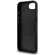   Guess Grained Triangle Apple iPhone 17e / iPhone 16e MagSafe tok, fekete