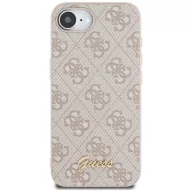   Guess 4G Script Logo Apple iPhone 17e / iPhone 16e MagSafe tok, rózsaszín