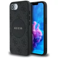   Guess 4G Circle Classic Logo Apple iPhone 17e / iPhone 16e MagSafe tok, fekete