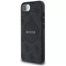 Guess 4G Circle Classic Logo Apple iPhone 17e / iPhone 16e MagSafe tok, fekete