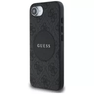   Guess 4G Circle Classic Logo Apple iPhone 17e / iPhone 16e MagSafe tok, fekete