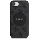Guess 4G Circle Classic Logo Apple iPhone 17e / iPhone 16e MagSafe tok, fekete