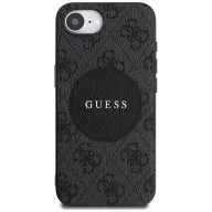   Guess 4G Circle Classic Logo Apple iPhone 17e / iPhone 16e MagSafe tok, fekete