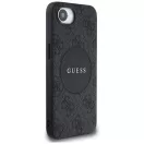 Guess 4G Circle Classic Logo Apple iPhone 17e / iPhone 16e MagSafe tok, fekete