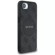   Guess 4G Circle Classic Logo Apple iPhone 17e / iPhone 16e MagSafe tok, fekete