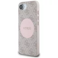   Guess 4G Circle Classic Logo Apple iPhone 17e / iPhone 16e MagSafe tok, rózsaszín