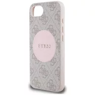   Guess 4G Circle Classic Logo Apple iPhone 17e / iPhone 16e MagSafe tok, rózsaszín