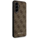 Guess 4G Metal Gold Logo Samsung Galaxy A36 hátlap tok, barna