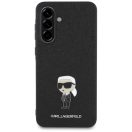 Karl Lagerfeld Fixed Glitter Ikonik Metal Pin Samsung Galaxy A36 hátlap tok, fekete