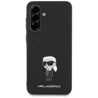   Karl Lagerfeld Fixed Glitter Ikonik Metal Pin Samsung Galaxy A36 hátlap tok, fekete