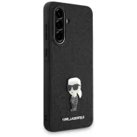   Karl Lagerfeld Fixed Glitter Ikonik Metal Pin Samsung Galaxy A36 hátlap tok, fekete