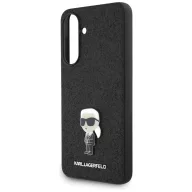   Karl Lagerfeld Fixed Glitter Ikonik Metal Pin Samsung Galaxy A36 hátlap tok, fekete