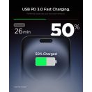 Spigen Essential EE201EU 1-port hálózati töltő adapter, 20W, Fekete