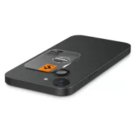   Spigen Glas.tR EZ Fit Optik Pro Apple iPhone 17E / 16E Tempered kameralencse-védő fólia felhelyező kerettel, fekete (2db)