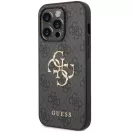 Guess PU 4G Metal Logo Apple iPhone 15 Pro hátlap tok, szürke