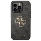 Guess PU 4G Metal Logo Apple iPhone 15 Pro hátlap tok, szürke