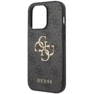  Guess PU 4G Metal Logo Apple iPhone 15 Pro hátlap tok, szürke