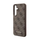 Guess 4G Metal Gold Logo Samsung Galaxy A55 hátlap tok, barna, GUOHCSA55G4GFBR