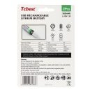 TCBEST újratölthető R6 (AA) elem 650 mAh, USB-C csatlakozóval és töltőkábellel (2db)