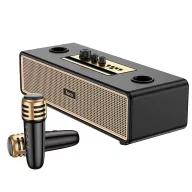   Hoco BS63 bluetooth hangszóró, 2 vezeték nélküli mikrofonnal, fekete