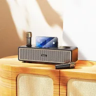   Hoco BS63 bluetooth hangszóró, 2 vezeték nélküli mikrofonnal, fekete