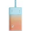 Baseus Popsickle 5200mAh 20W Powerbank beépített Lightning kábellel + 30 cm-es USB-C kábellel, kék-narancs