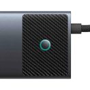 Baseus Adapter Hub 10 az 1-ben USB-C - 2xHDMI, 3xUSB-A, USB-C, RJ45, SD/TF, PD, fekete