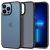 Apple iPhone 13 Pro Max, Műanyag hátlap védőtok + szilikon keret, Spigen Ultra Hybrid Matte, áttetsző/fekete