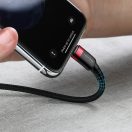 Baseus Cafule USB-C - Lightning PD kábel, 18 W, 1 m, fekete-piros