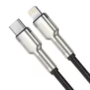 Baseus Cafule USB-C-Lightning kábel, PD, 20 W, 1 m, fekete