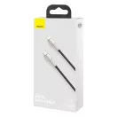 Baseus Cafule USB-C-Lightning kábel, PD, 20 W, 1 m, fekete
