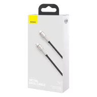 Baseus Cafule USB-C-Lightning kábel, PD, 20 W, 1 m, fekete