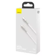 Baseus Cafule USB-C-USB-C kábel, 100 W, 1 m, fehér
