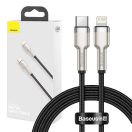 Baseus Cafule USB-Lightning kábel, 2,4A, 1 m, fekete