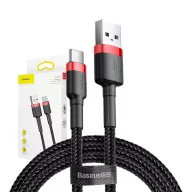 Baseus Cafule USB-USB-C kábel, 3A, 0,5 m, piros-fekete