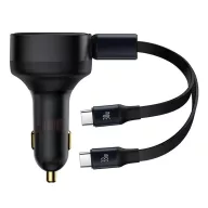 Baseus Enjoyment autós töltő USB-C kábellel, 33W, fekete
