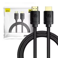   Baseus High Definition Series HDMI 2.1 kábel, 8K 60Hz, 3D, HDR, 48Gbps, 1m, fekete