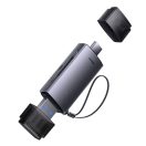 Baseus Lite Series SD/TF memóriakártya olvasó, USB-A + USB-C, szürke