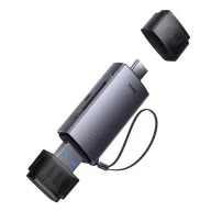   Baseus Lite Series SD/TF memóriakártya olvasó, USB-A + USB-C, szürke