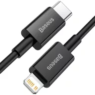   Baseus Superior Series USB-C-Lightning kábel, 20 W, PD, 1 m, fekete