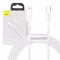 Baseus Superior Series USB-C-Lightning kábel, 20 W, PD, 2 m, fehér