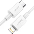 Baseus Superior Series USB-C-Lightning kábel, 20 W, PD, 2 m, fehér