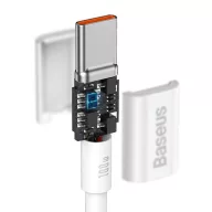   Baseus Superior Series USB-C-USB-C kábel, 100 W, 2 m, fehér