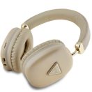 Guess Saffiano PU Leather Triangle Logo vezeték nélküli fejhallgató, arany