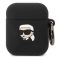 Karl Lagerfeld 3D Logo NFT Karl Head Apple AirPods 1/2 szilikon tok, fekete